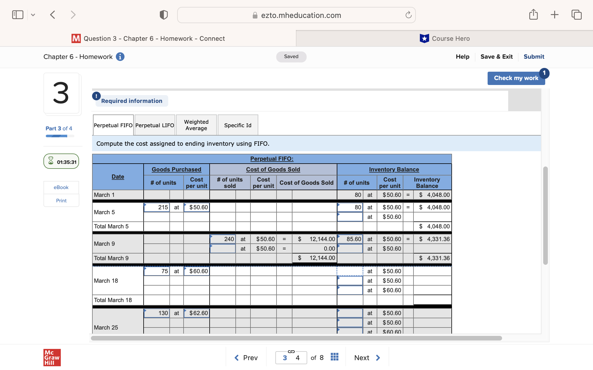 < O @ ezto.mheducation.com & [ m Question 3 -