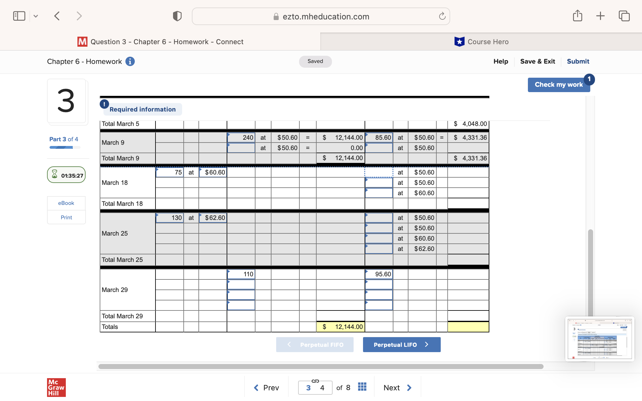 < O @ ezto.mheducation.com & [ m Question 3 -