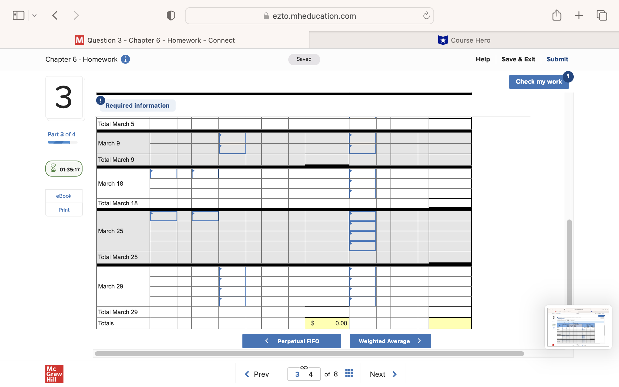 < O @ ezto.mheducation.com & [ m Question 3 -