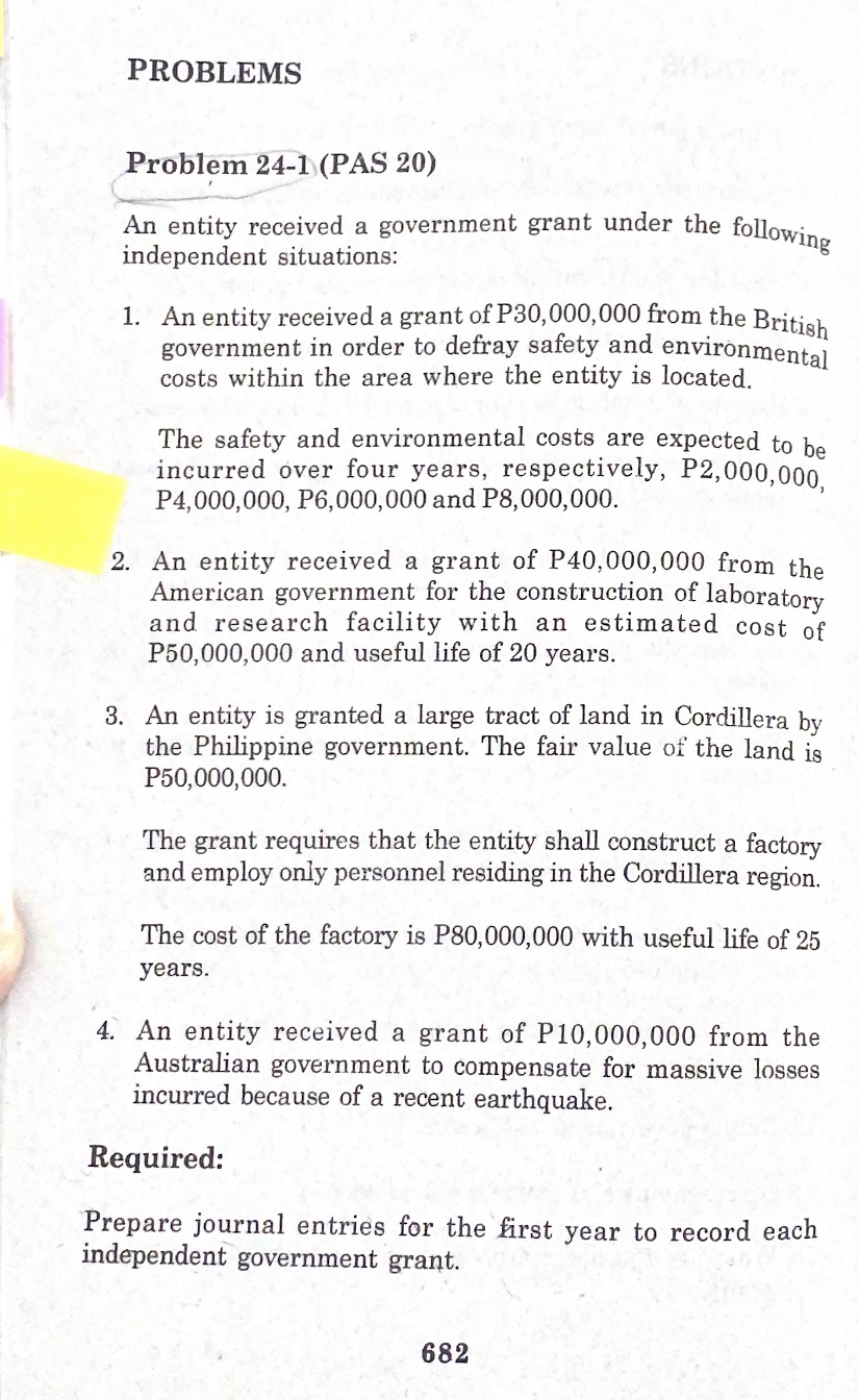 Question: 1. Prepare journal entries to record