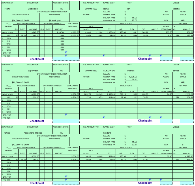 Could you complete the table base on the