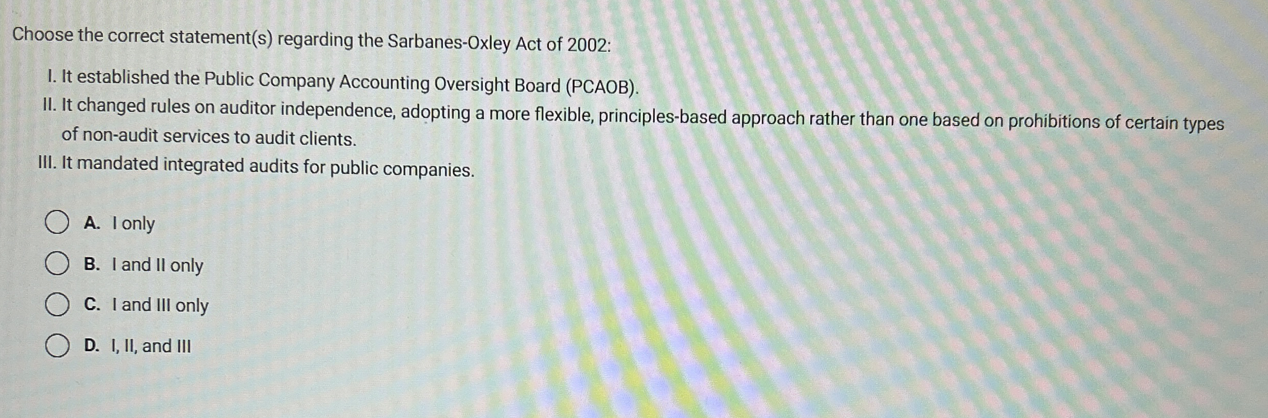 Choose the correct statement ( s ) regarding the