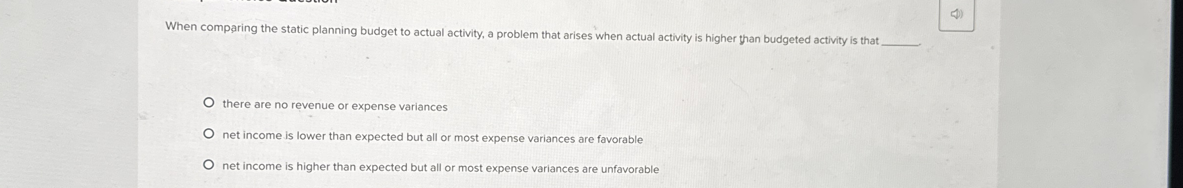 Comparing actual costs to what the costs should