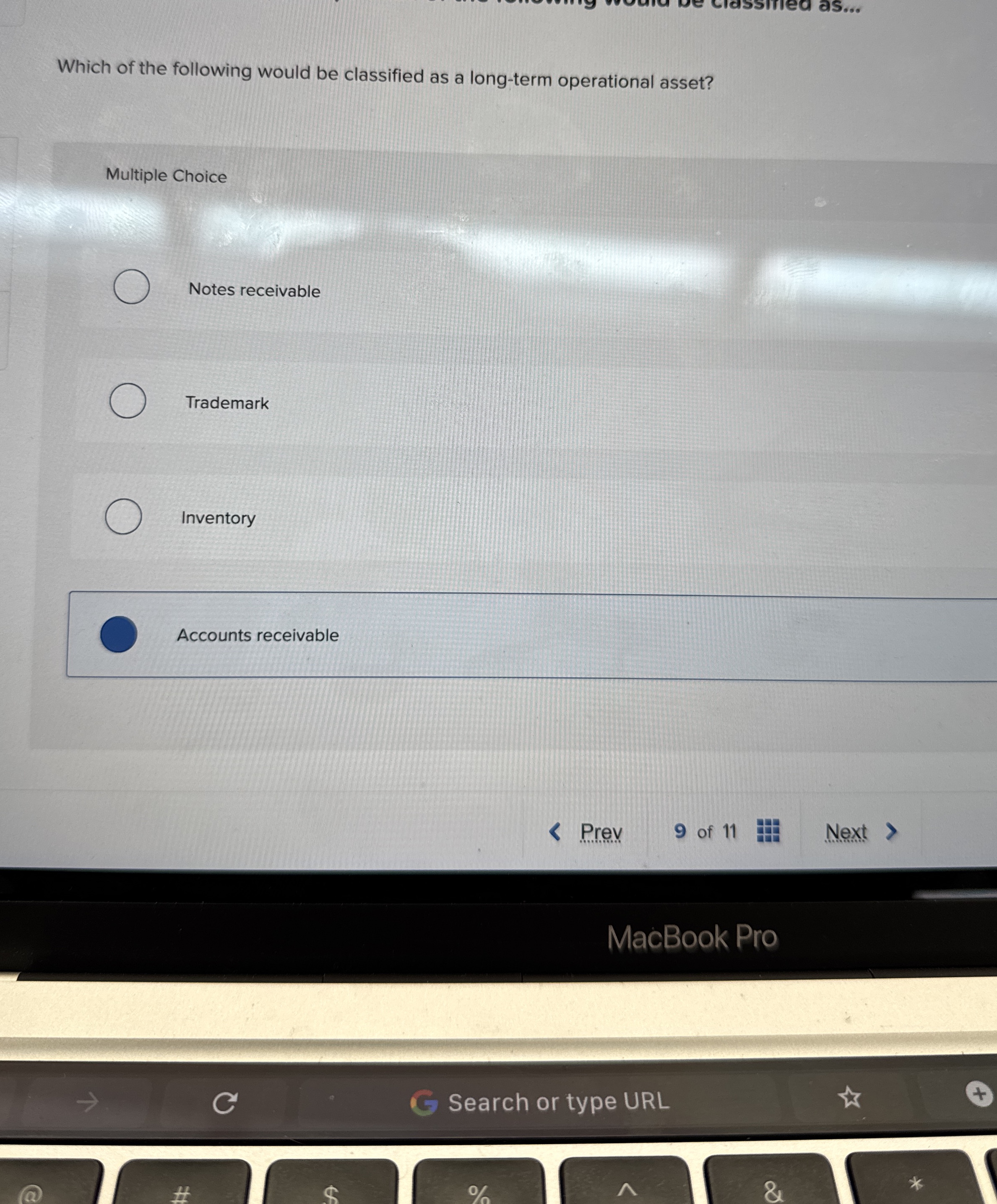 Which of the following would be classified as a