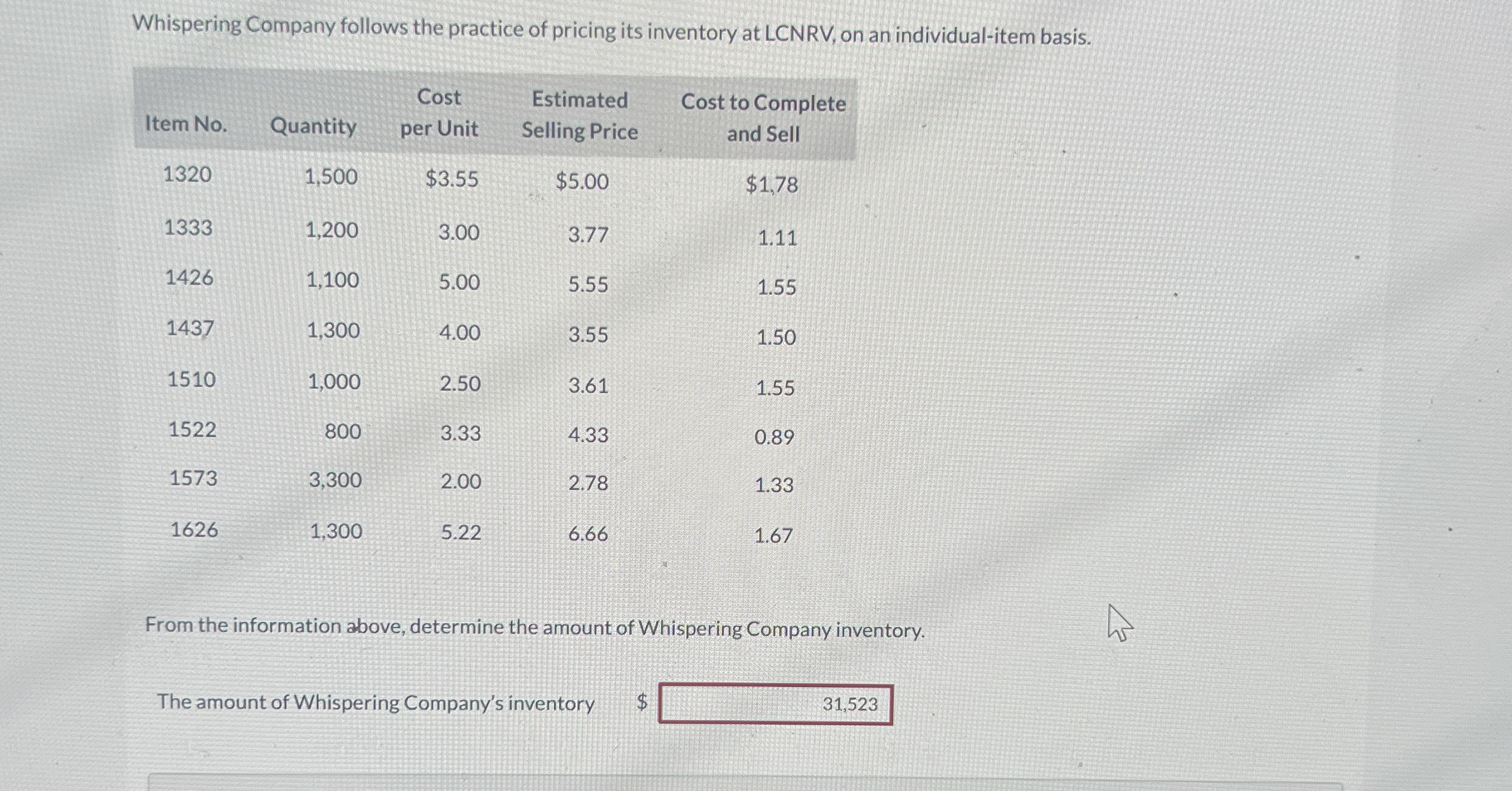 Whispering Company follows the practice of