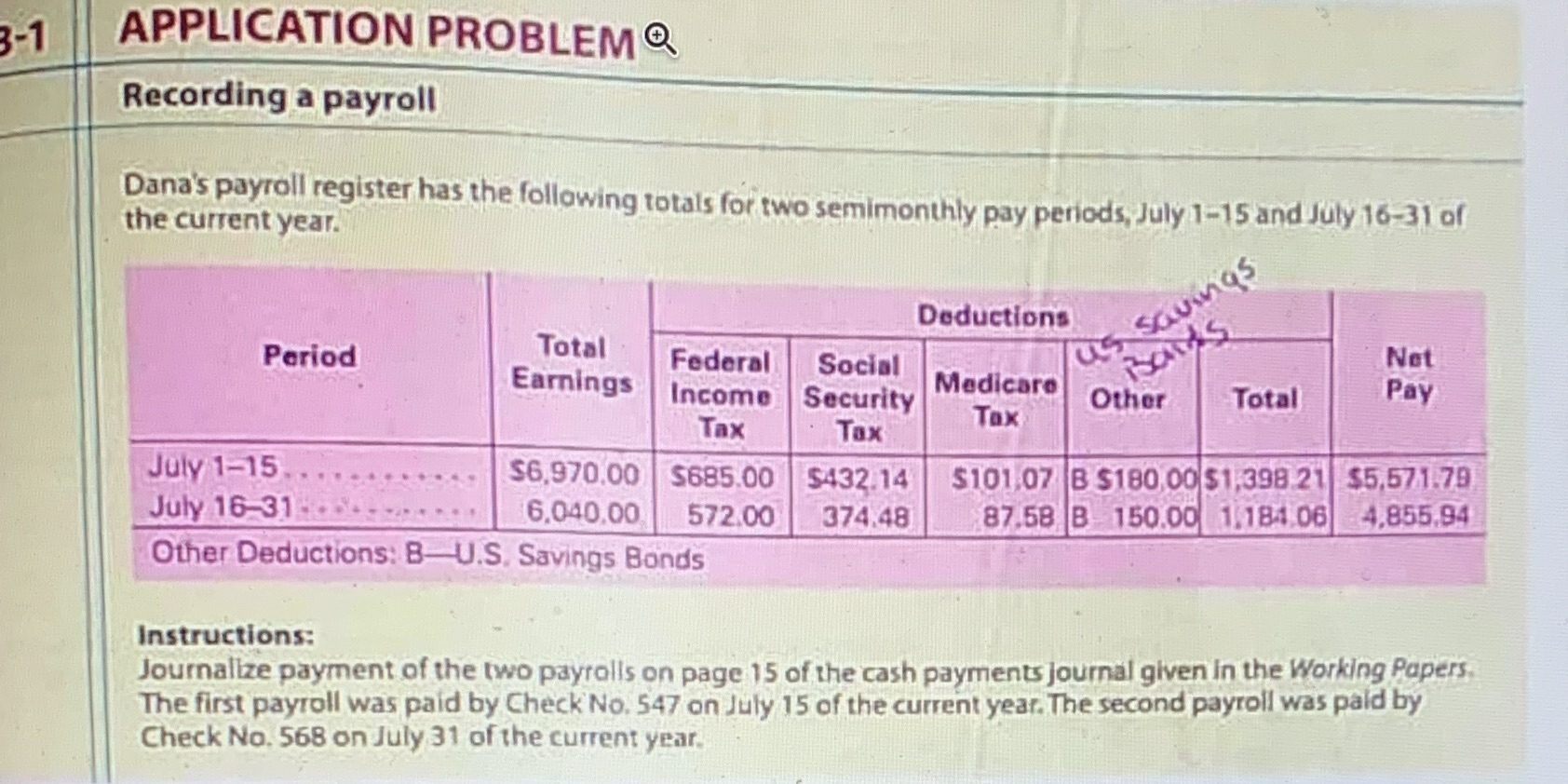 I need the answers to this problem 3-1