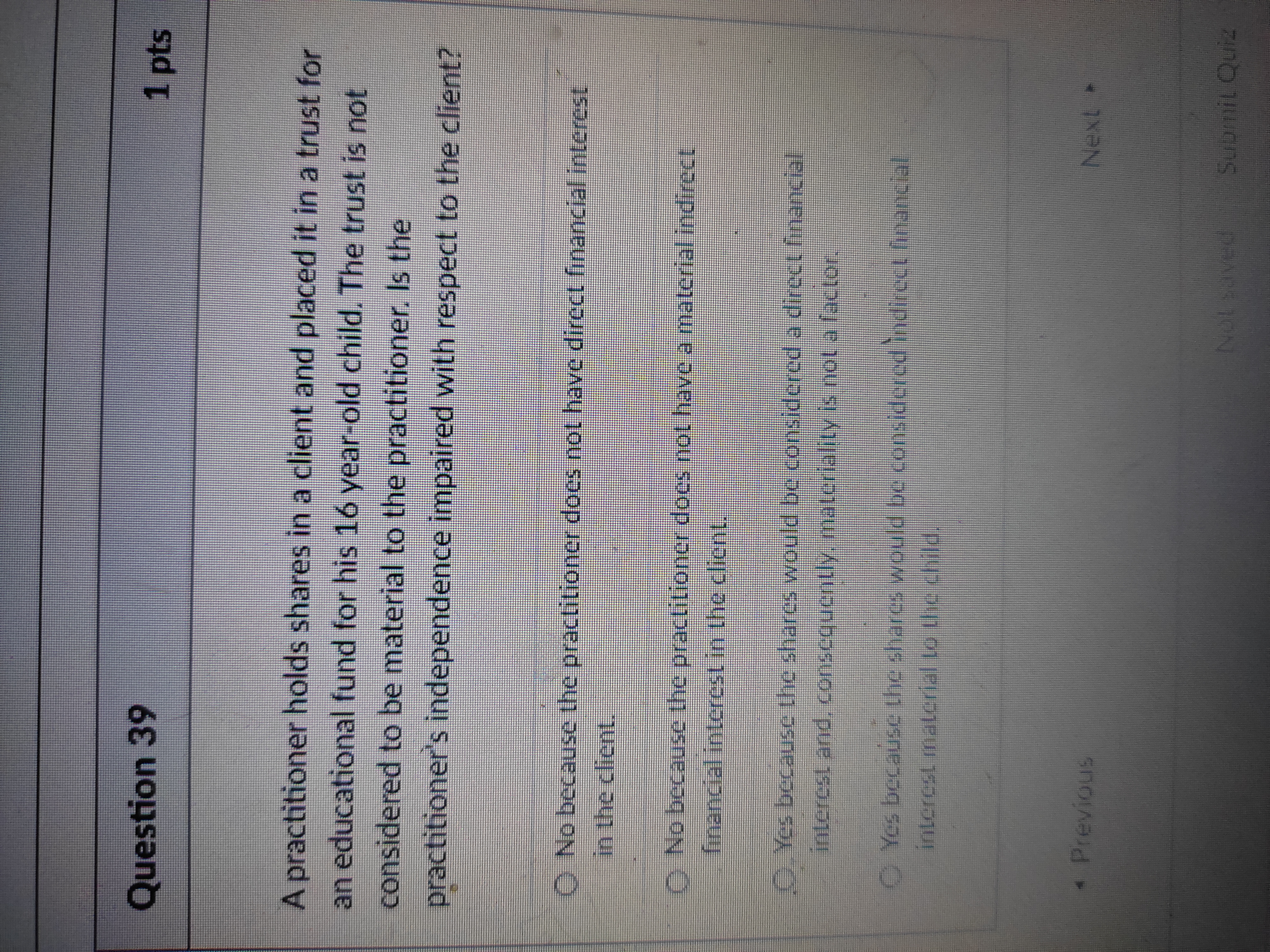 35- Who ultimately decides whether the auditor is