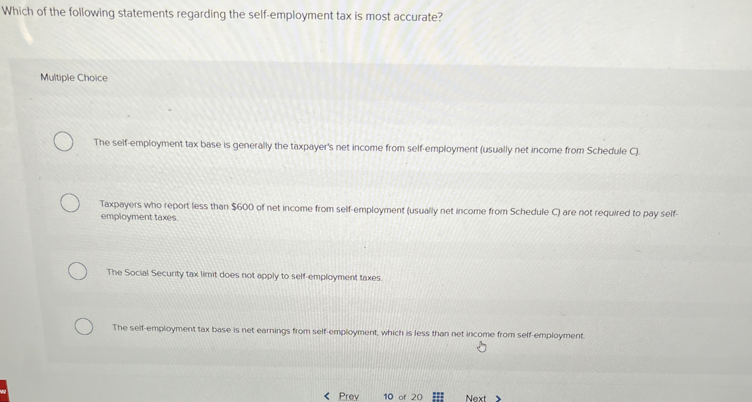 Which of the following statements regarding the