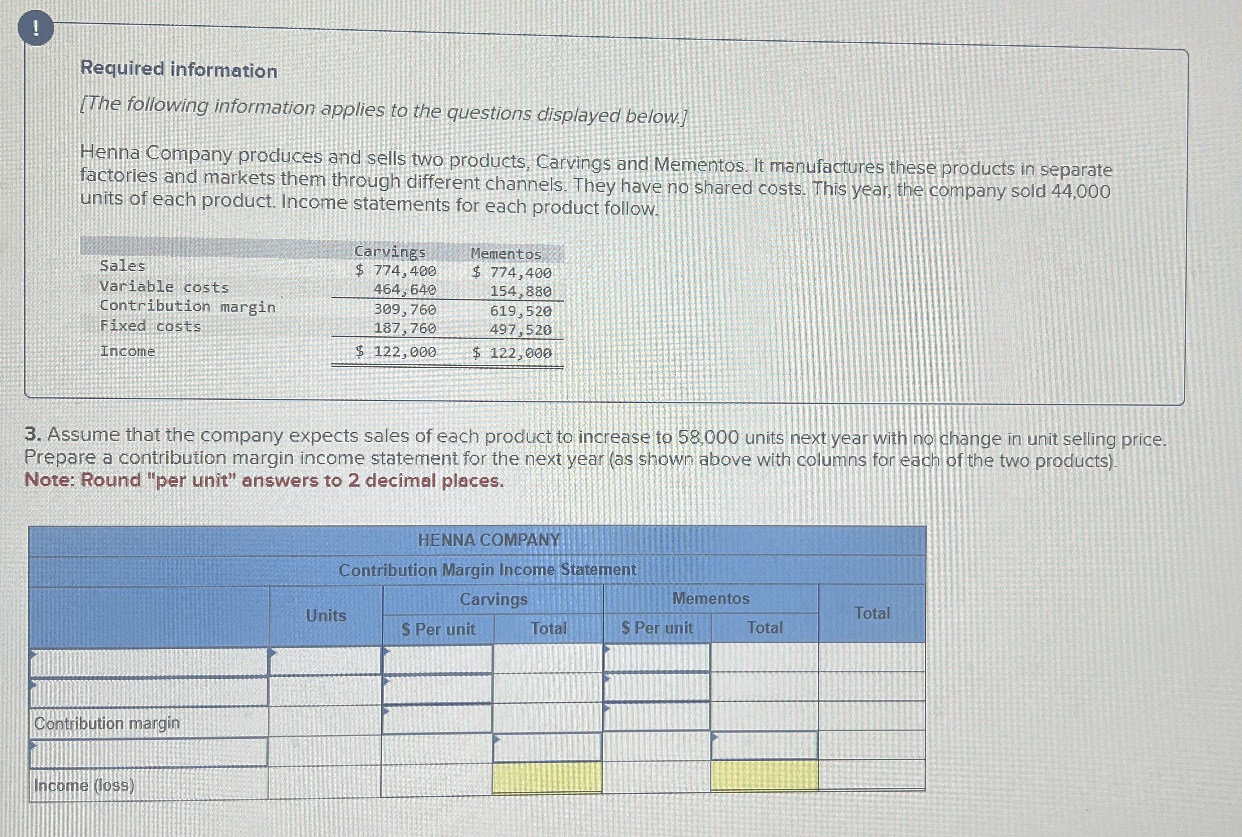 ! Required information [ The following