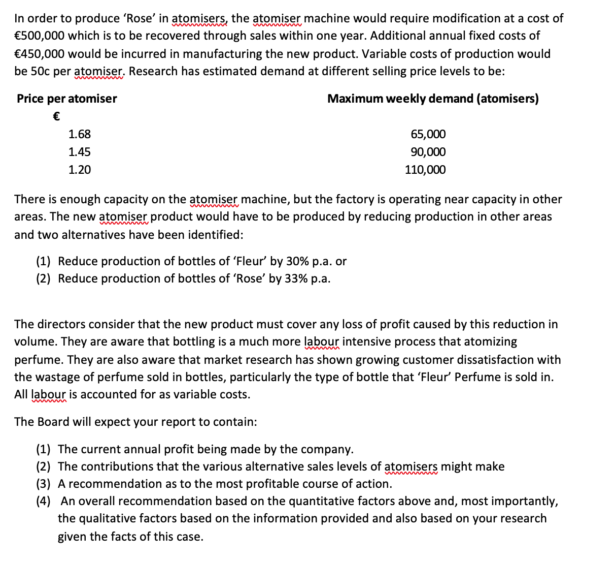 Answer for this please. Issue 1 - CVP analysis