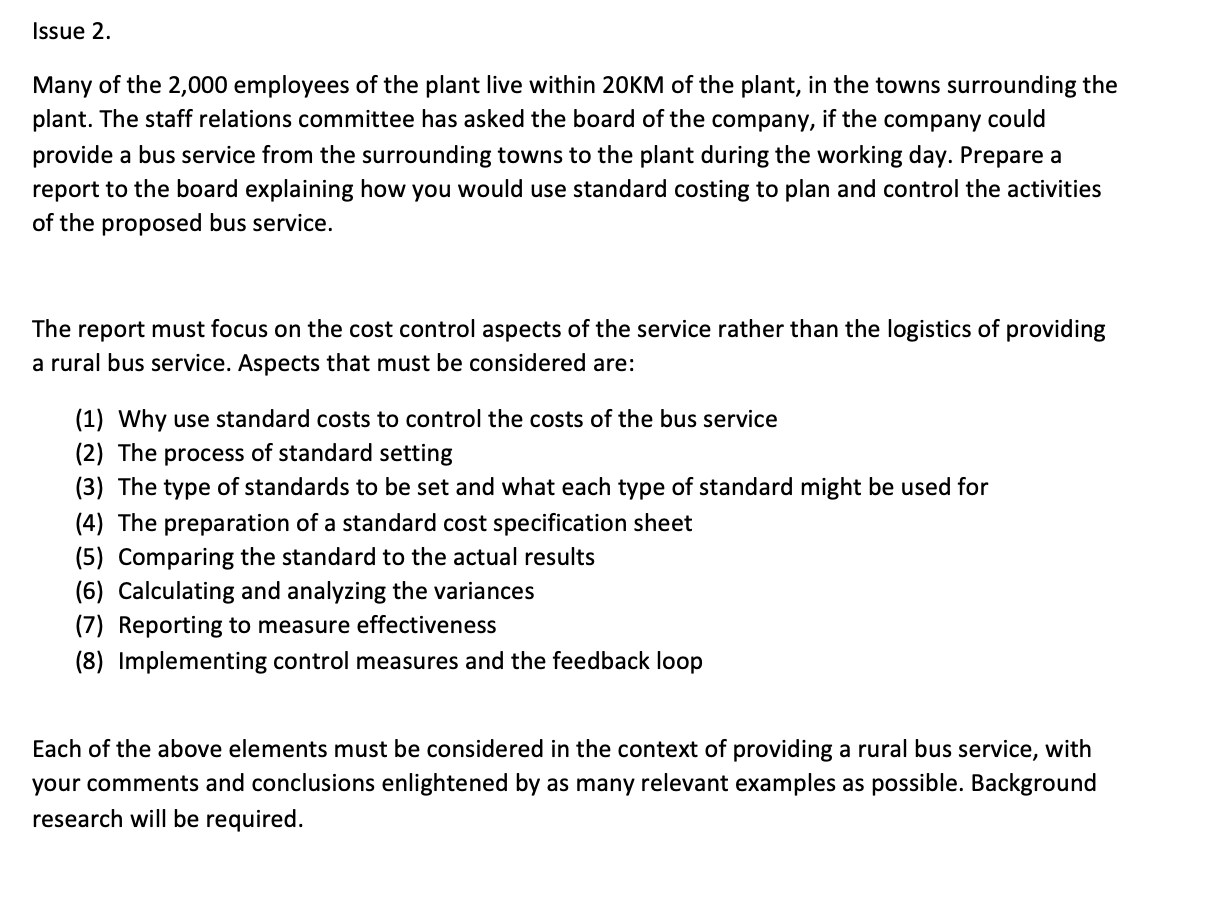 Answer for this please. Issue 1 - CVP analysis