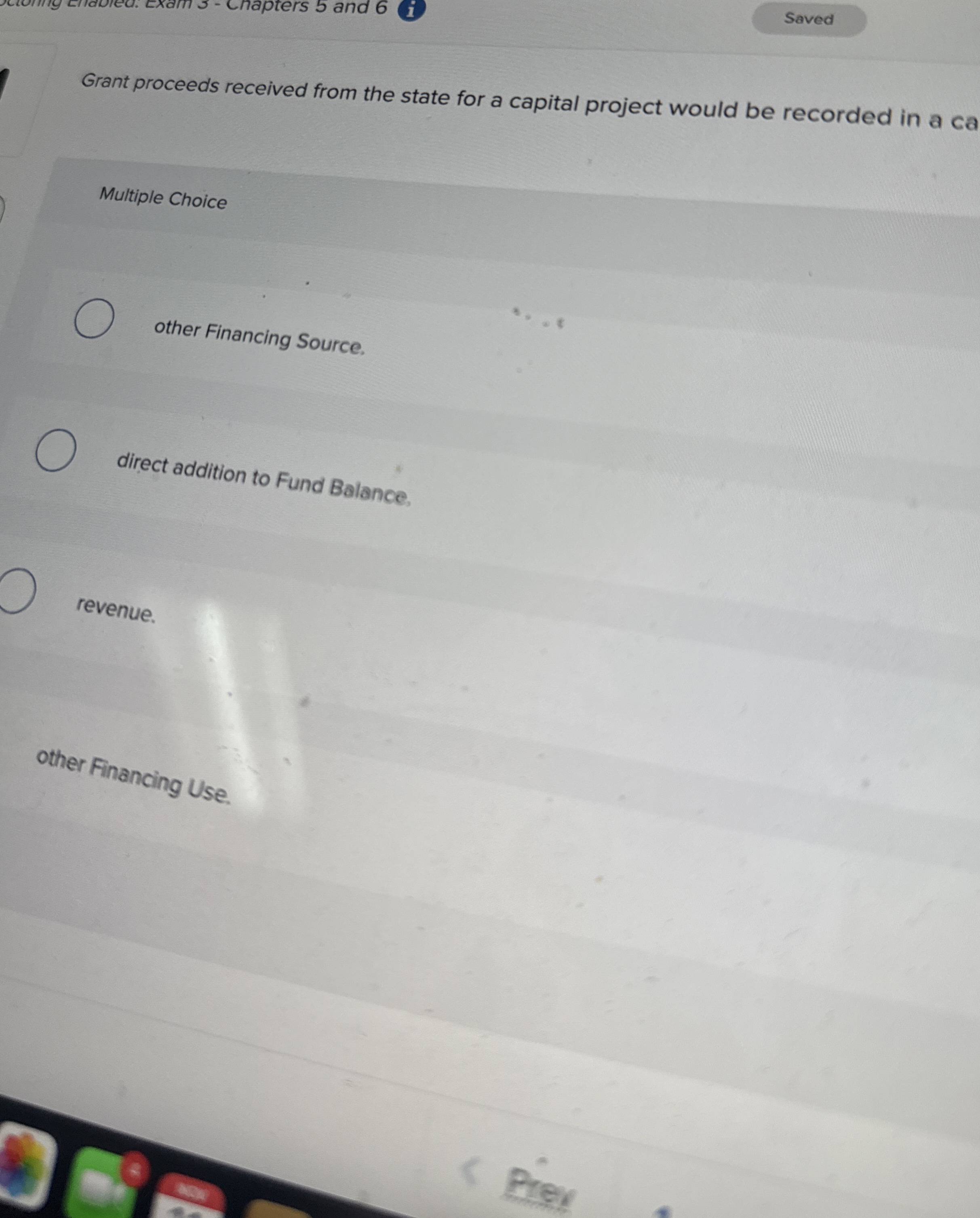 Grant proceeds Grant proceeds received from the