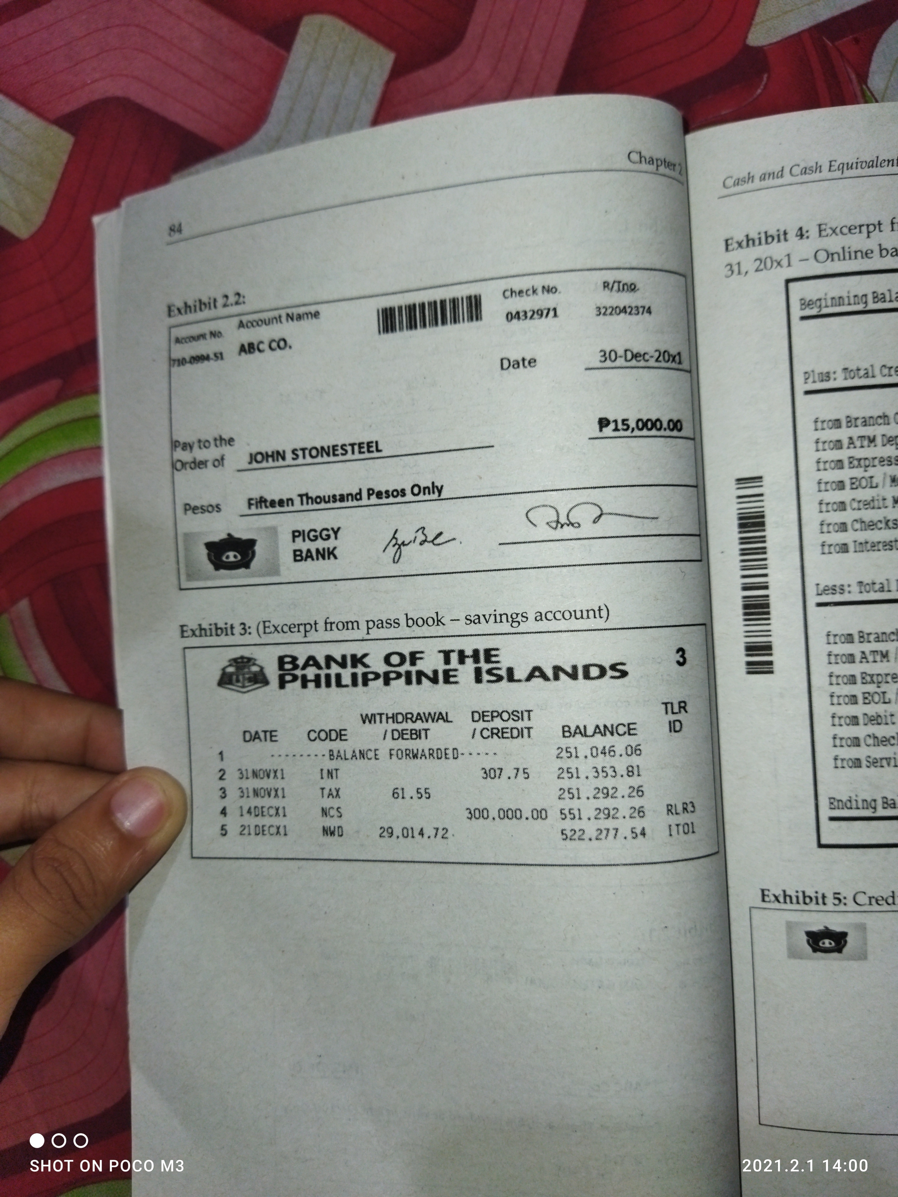 Please help me Chapter? 82 Cash and Cash Fact