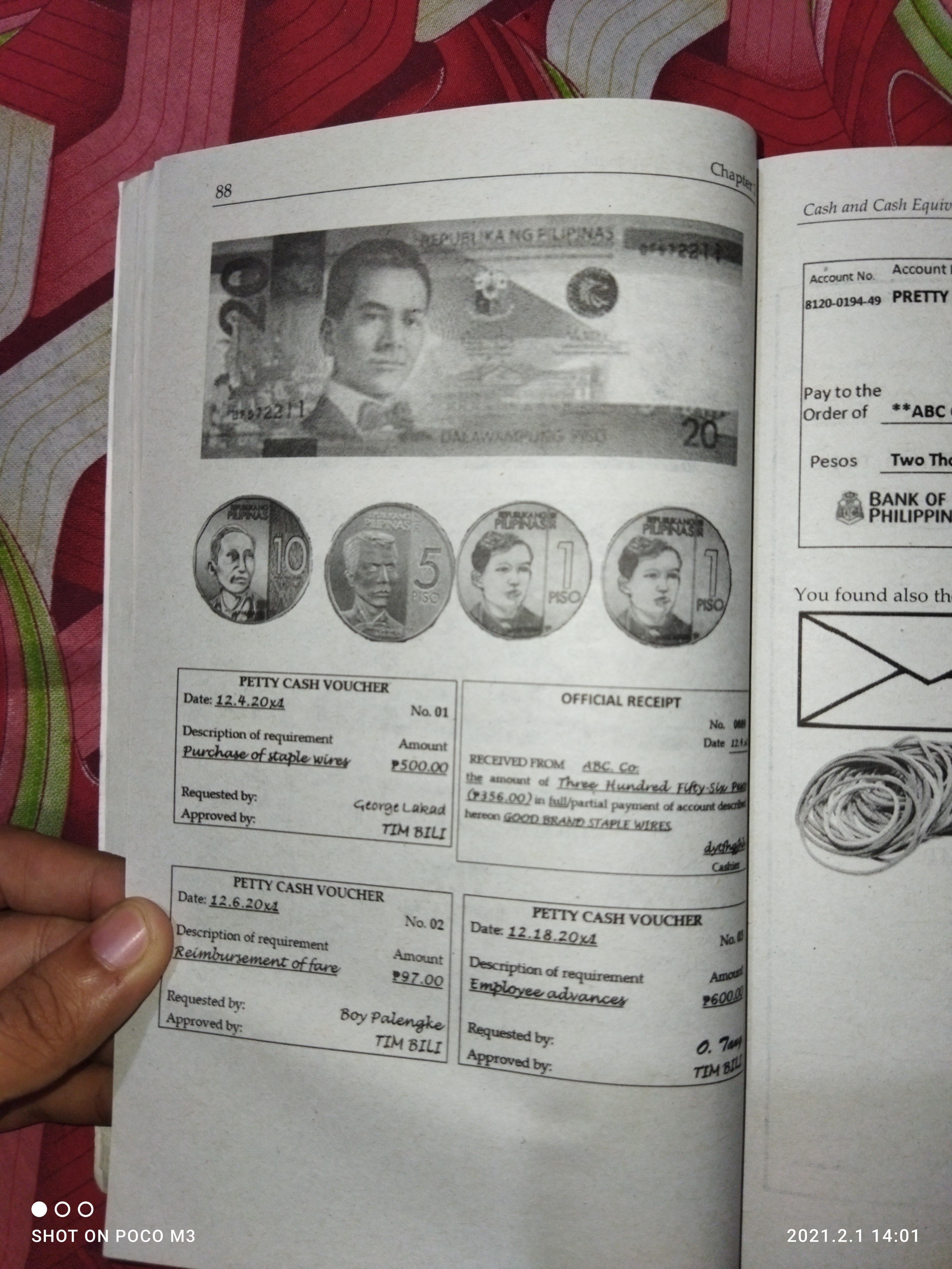 Please help me Chapter? 82 Cash and Cash Fact