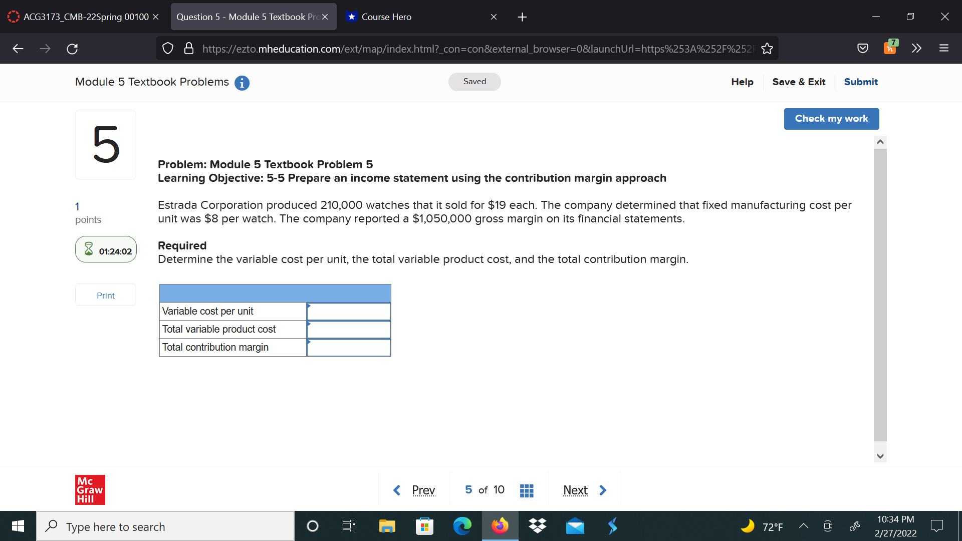 ACl'331737CME'rZZSpring Question 5 . Module