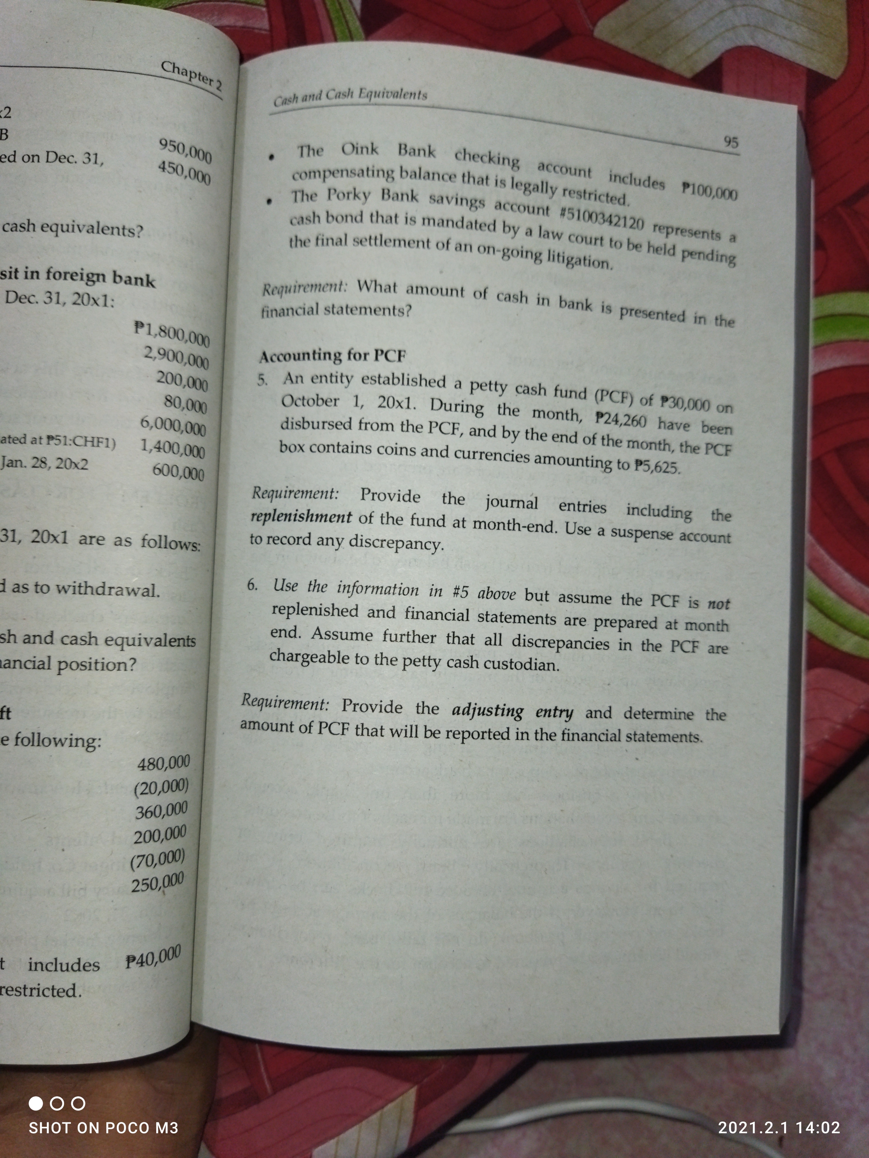 Please help me Chapter? 82 Cash and Cash Fact