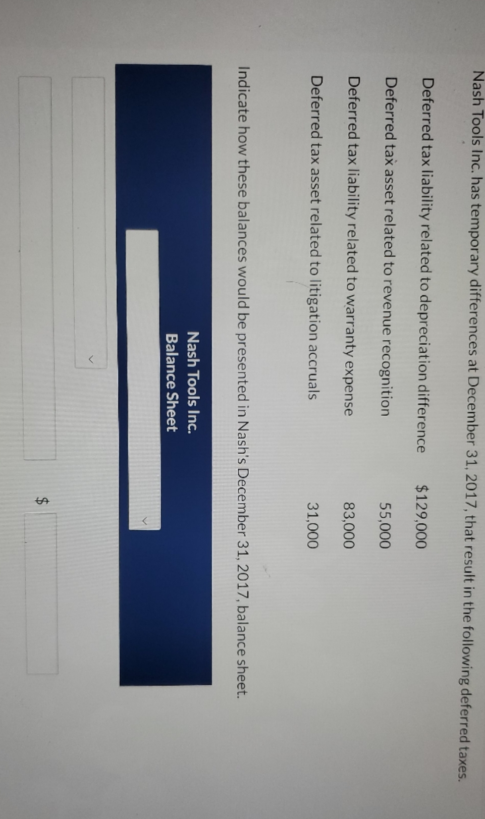 any help would be appreciated Nash Tools Inc. has