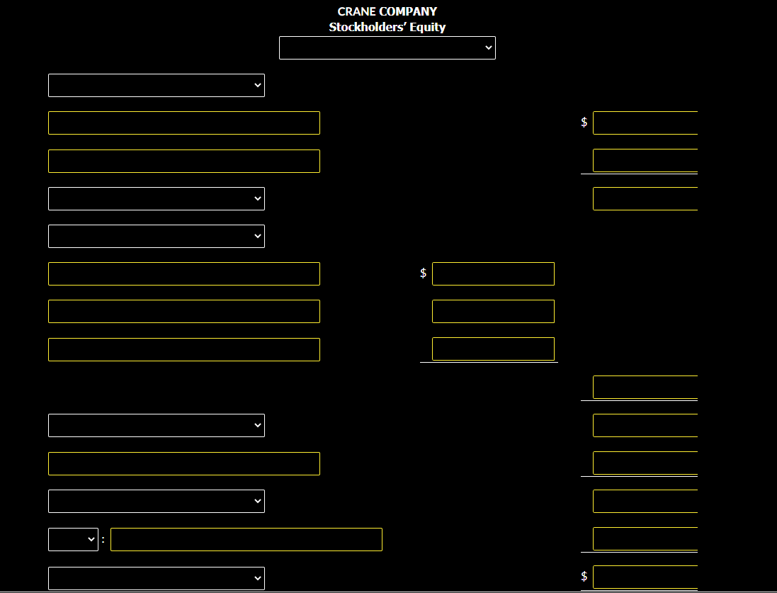 Crane Company has two classes of capital stock