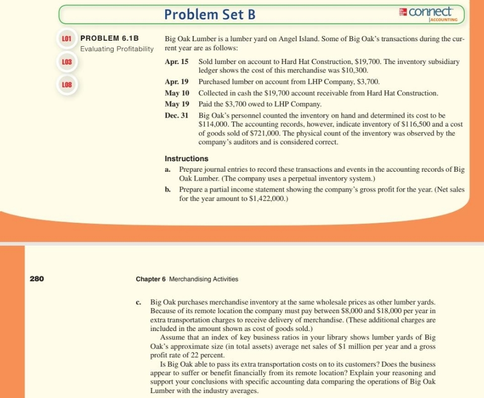 solve this problem Problem Set B connect