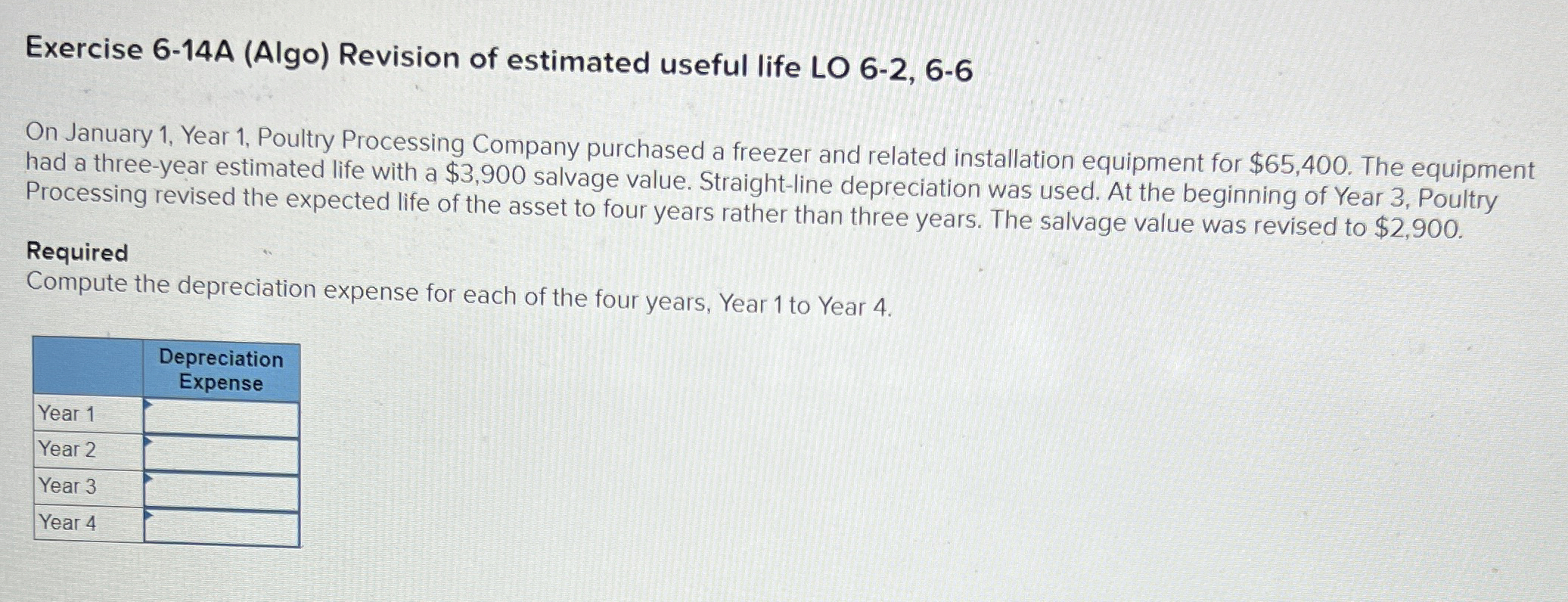 Exercise 6 - 1 4 A ( Algo ) Revision of estimated