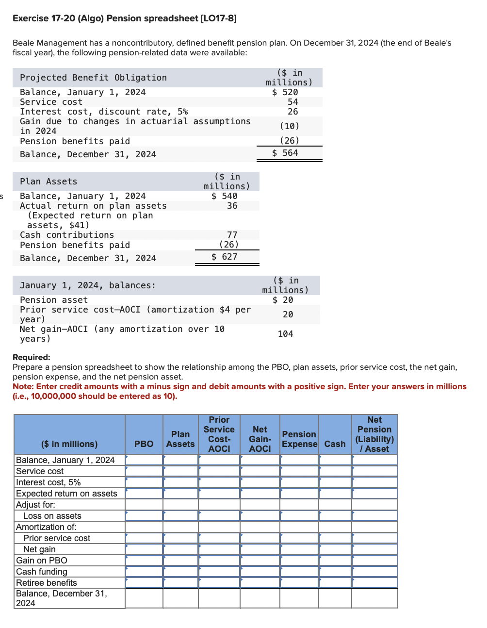 Exercise 1 7 - 2 0 ( Algo ) Pension spreadsheet [