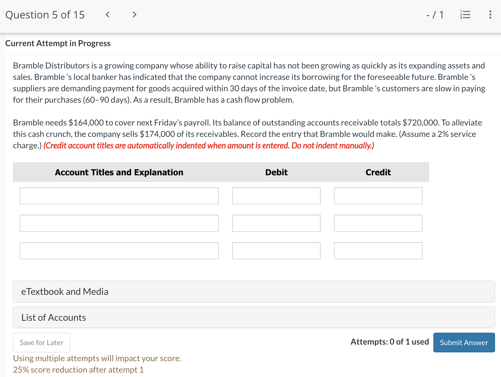 Current Attempt in Progress Bramble Distributors