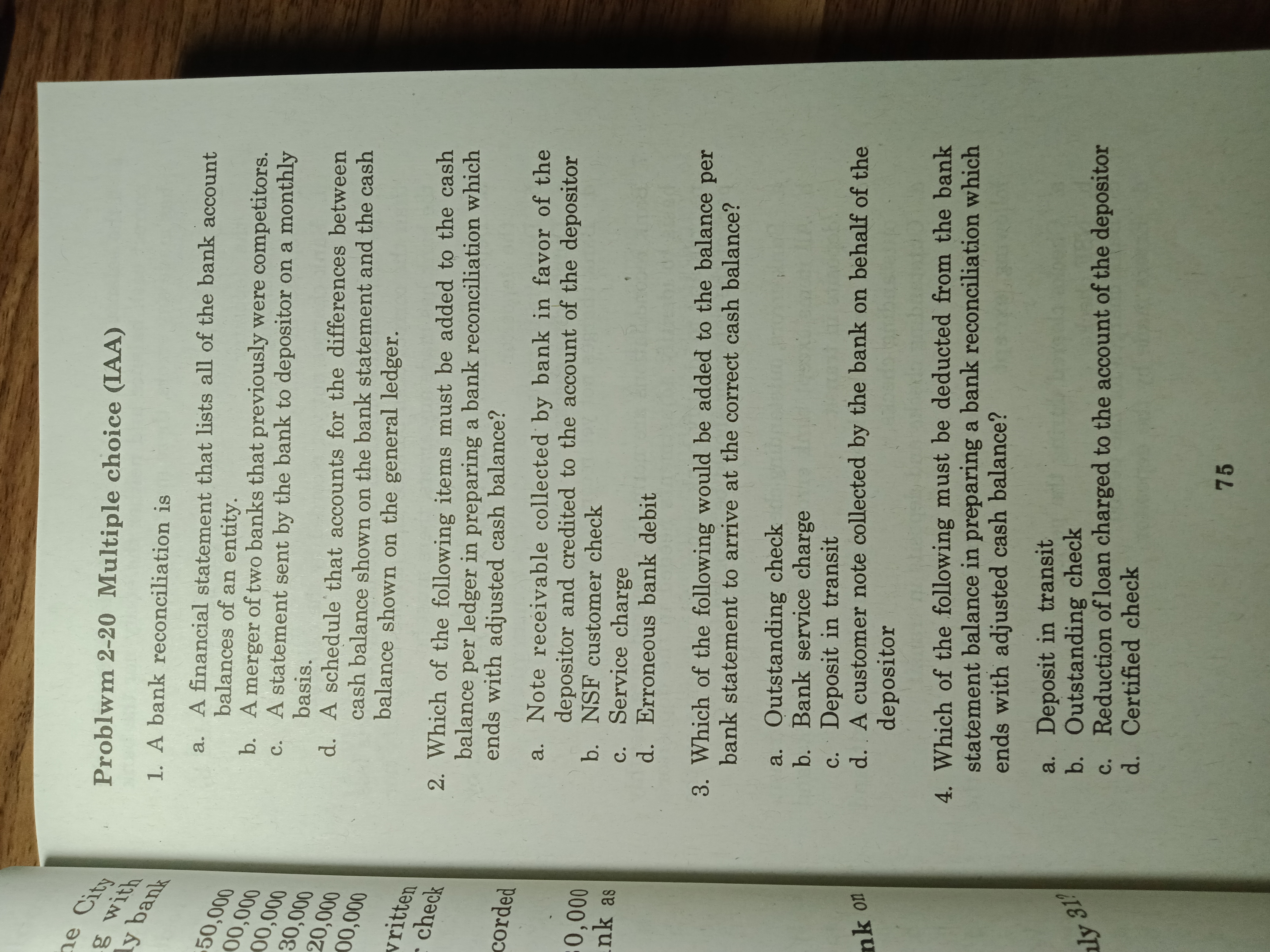 Please provide explanation on each items. Thank