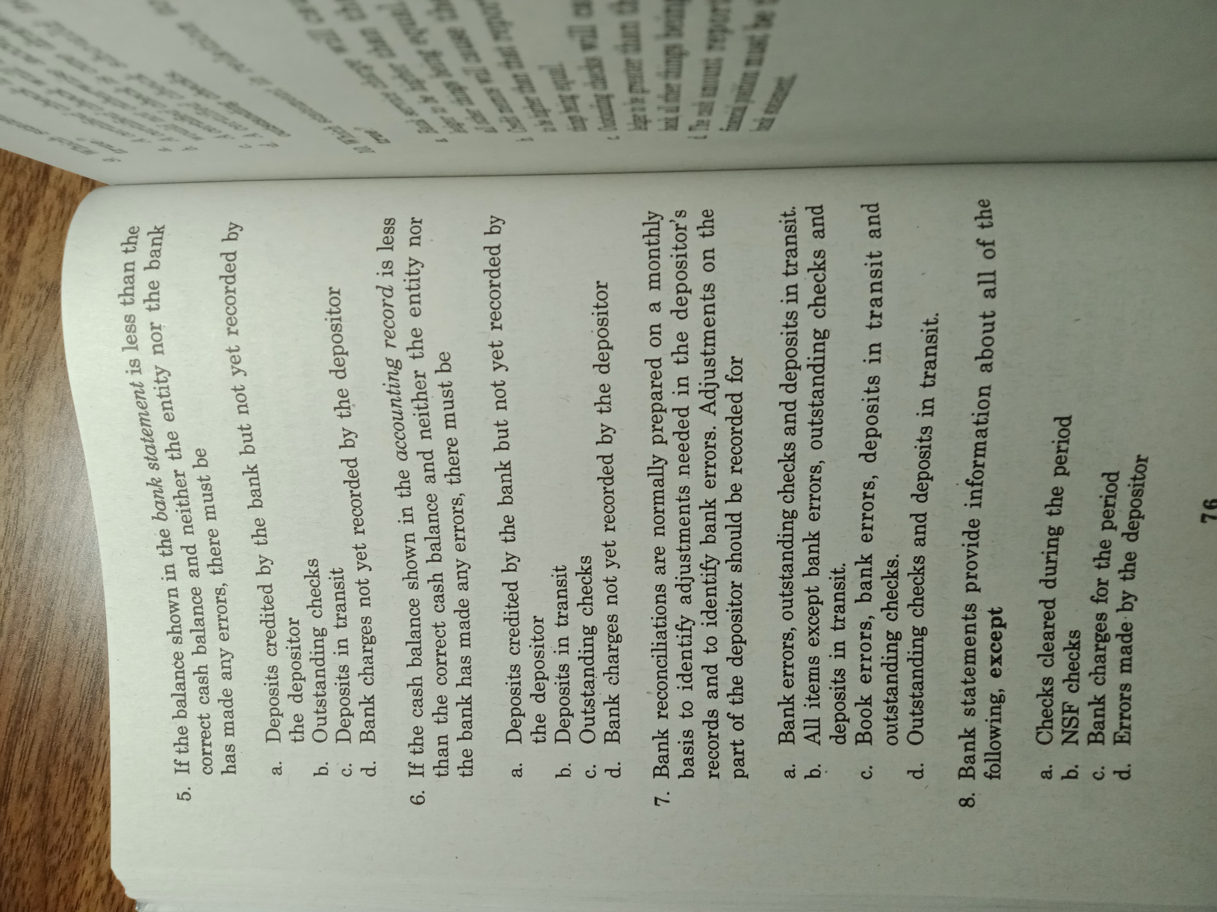 Please provide explanation on each items. Thank