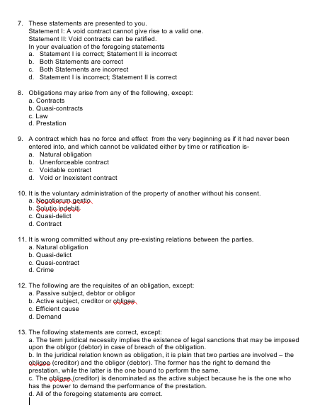 Choose the correct answer Multiple Choice: Write