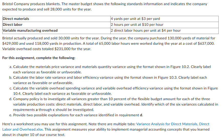 A . Calculate the materials price variance and