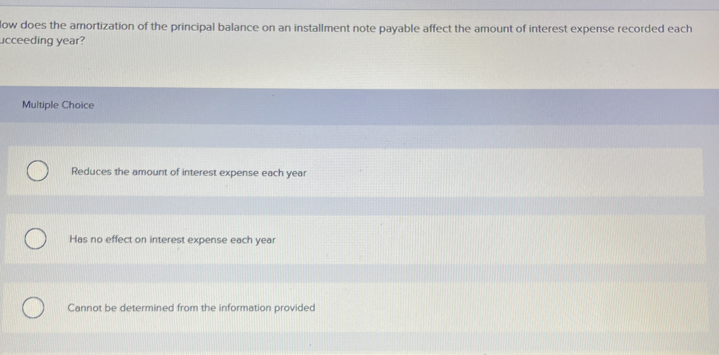 low does the amortization of the principal