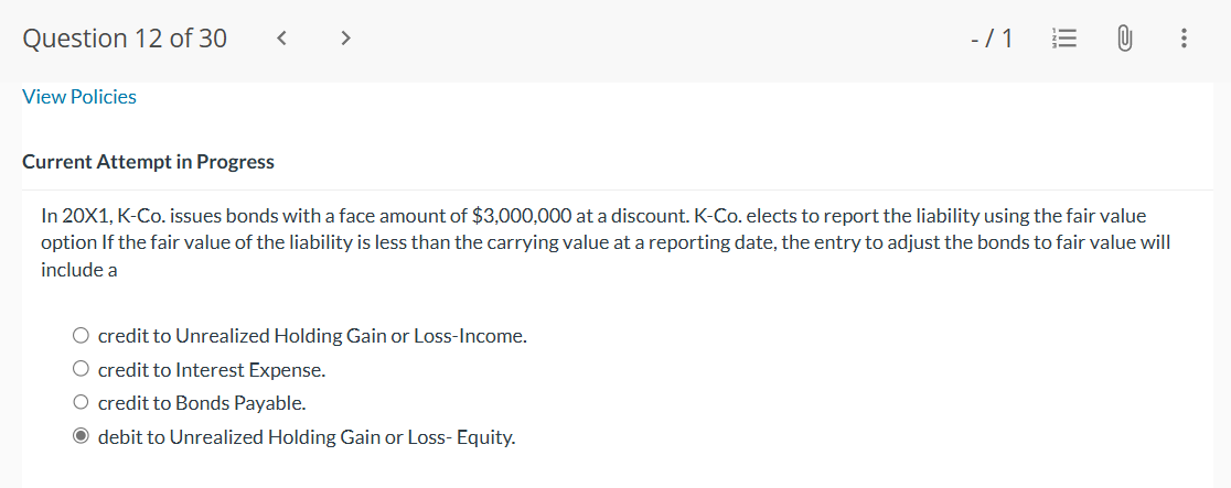 View Policies Current Attempt in Progress In 2 0