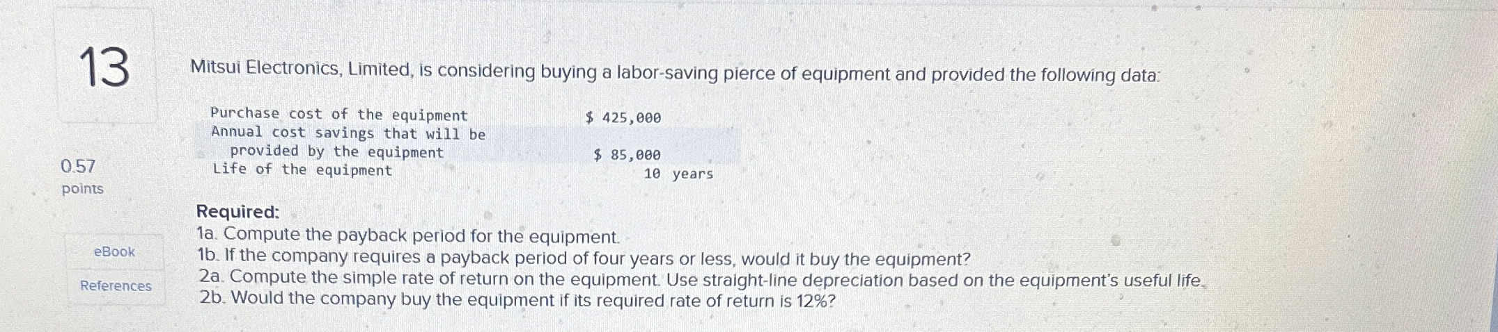 1 3 Mitsui Electronics, Limited, is considering