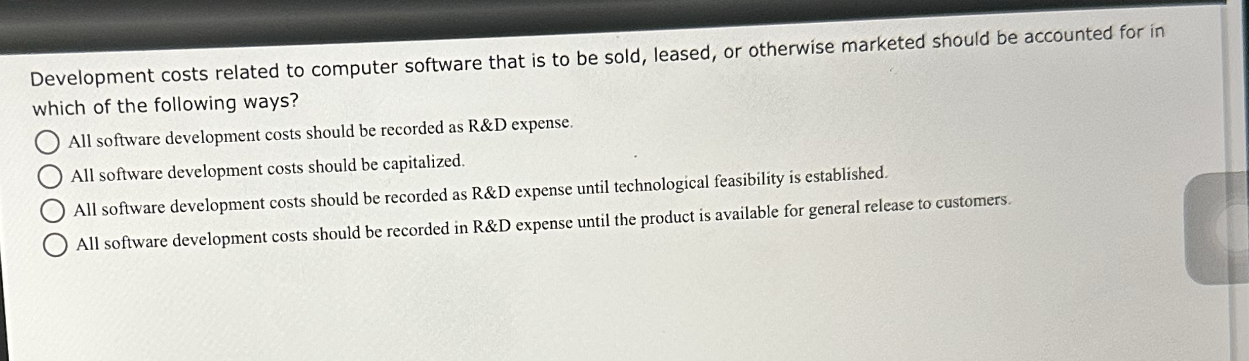 Development costs related to computer software