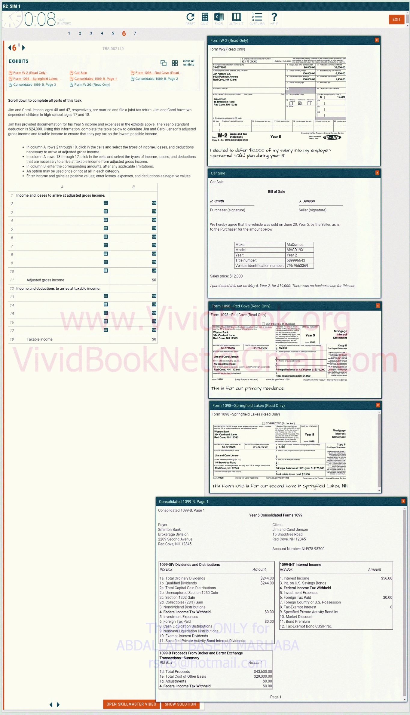R2_SIM 1 0:08 MESED EXIT 2 3 4 5 6 7 Form W-2