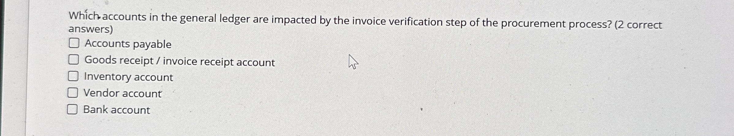 Wh ch accounts in the general ledger are impacted