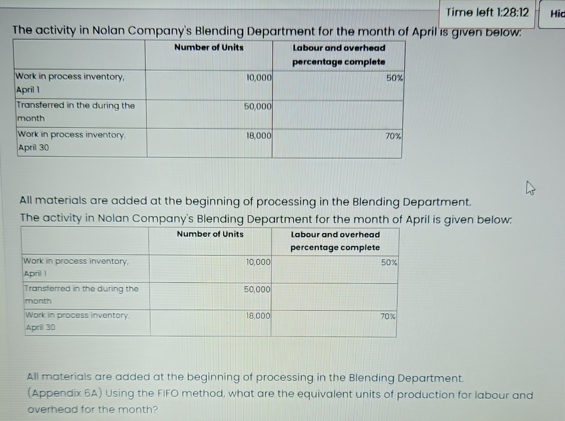 Time left 1 : 2 8 : 1 2 The activity in Nolan
