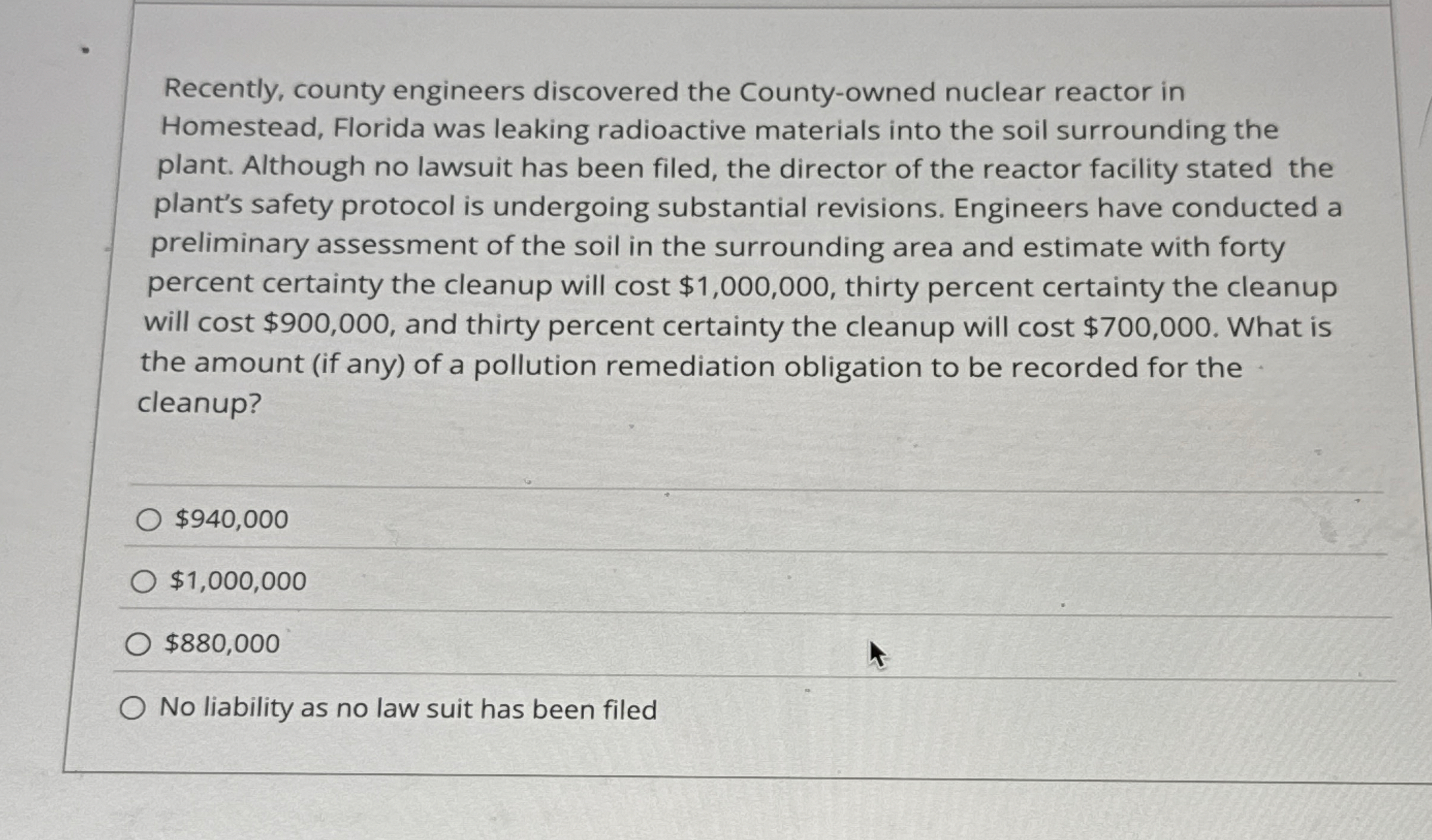 Recently, county engineers discovered the County