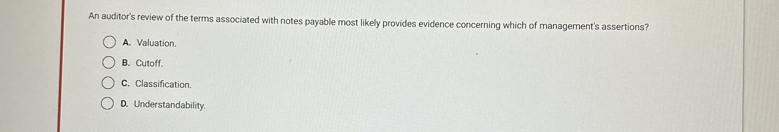 An auditor's review of the terms associated with