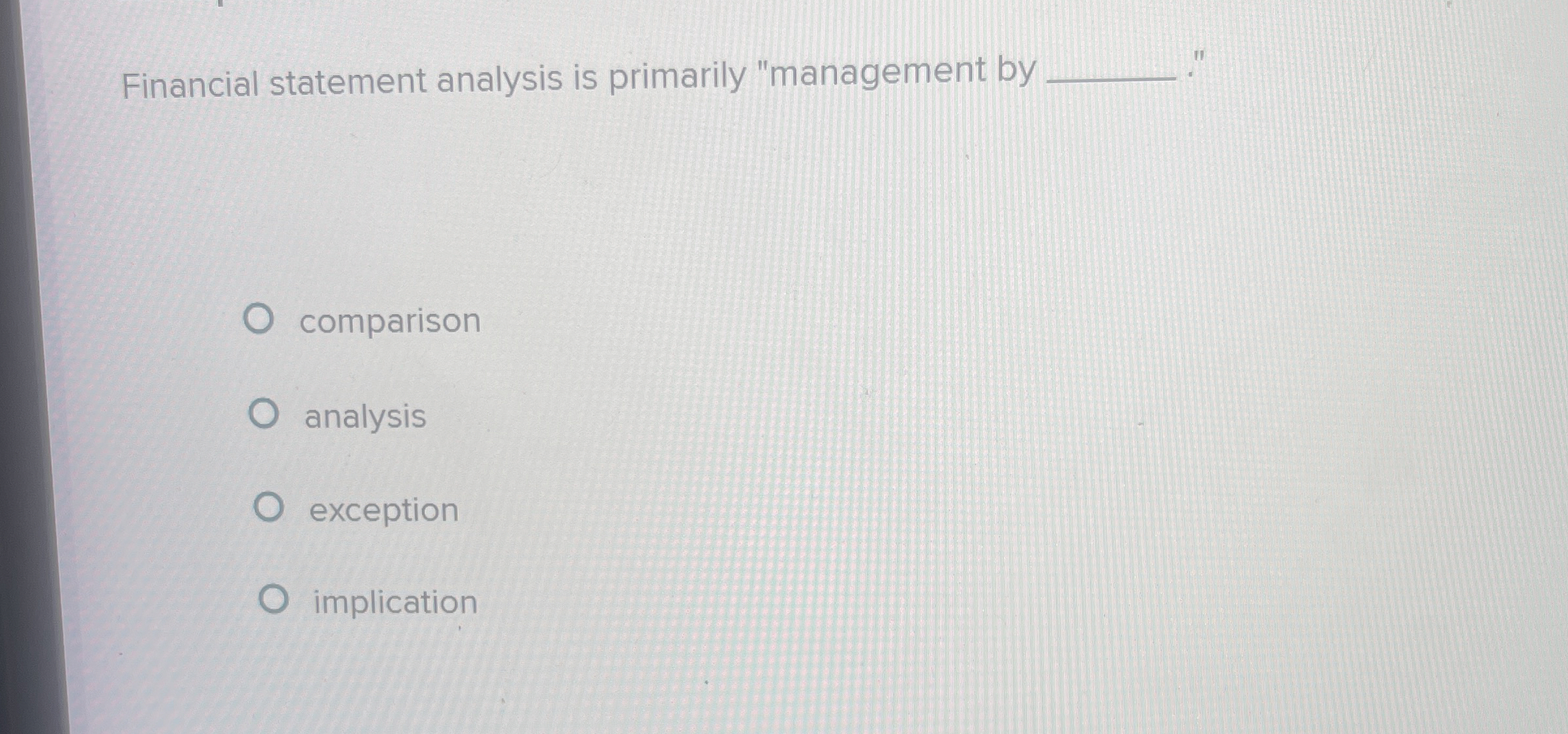 Financial statement analysis is primarily