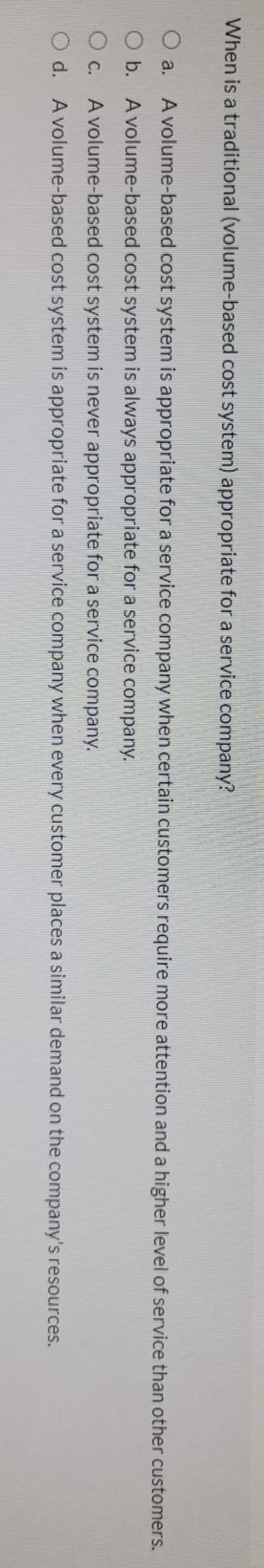 help me with the right option When is a