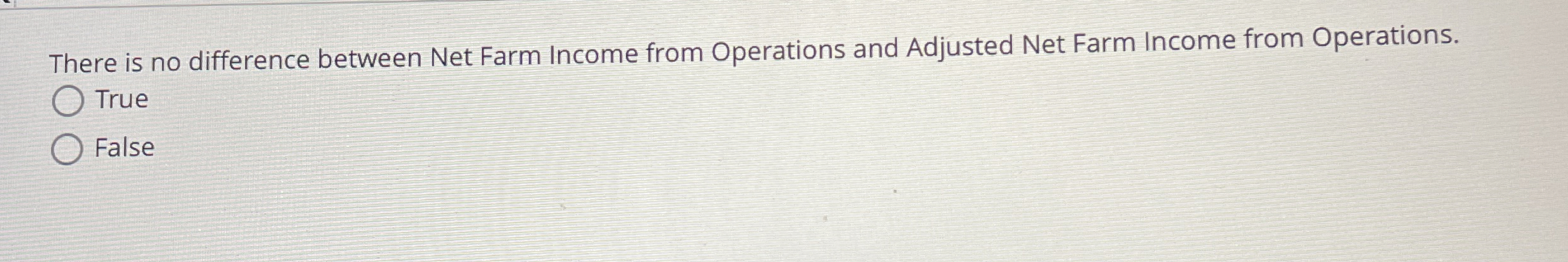 There is no difference between Net Farm Income
