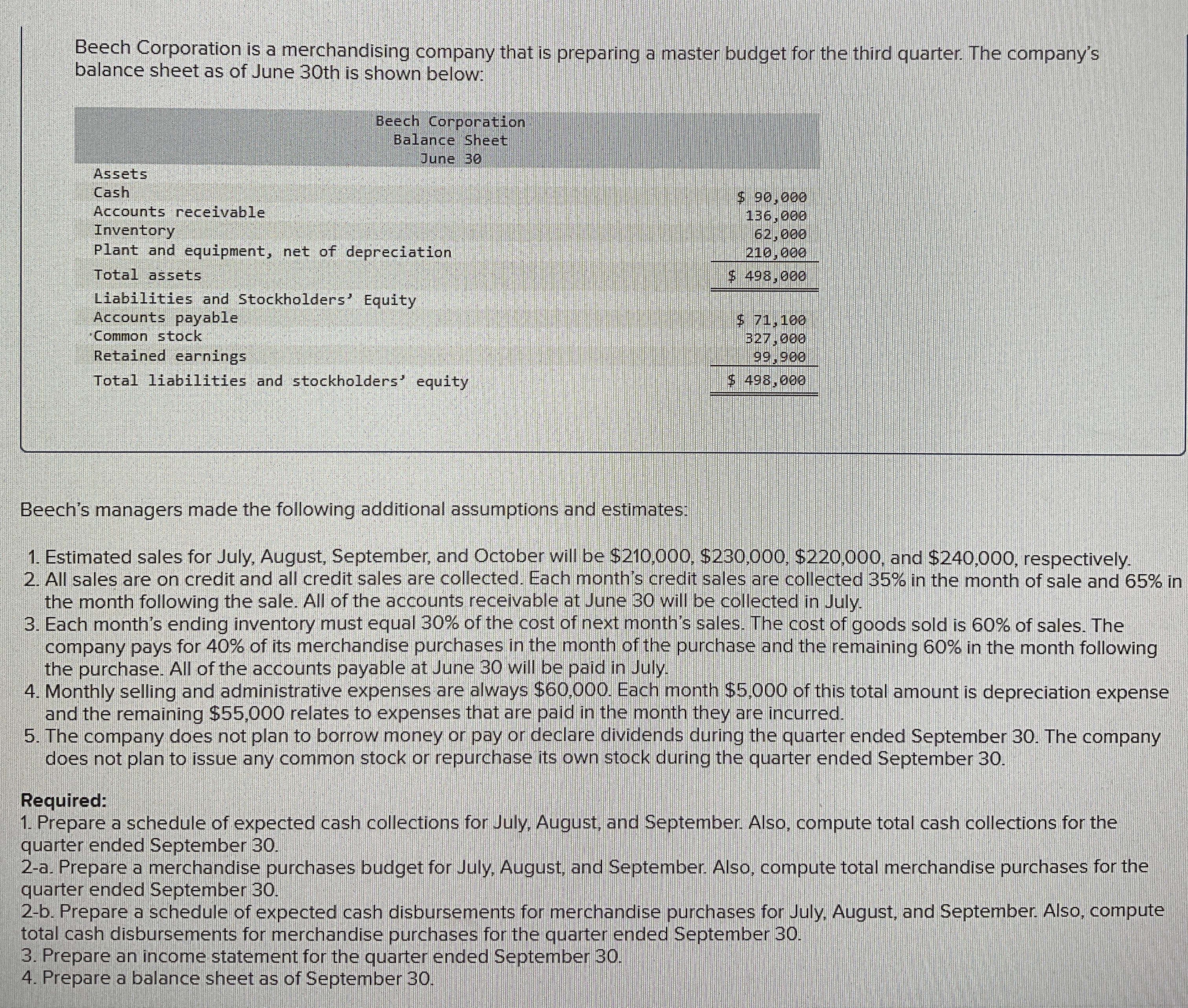 Shannon Company segments its income statement