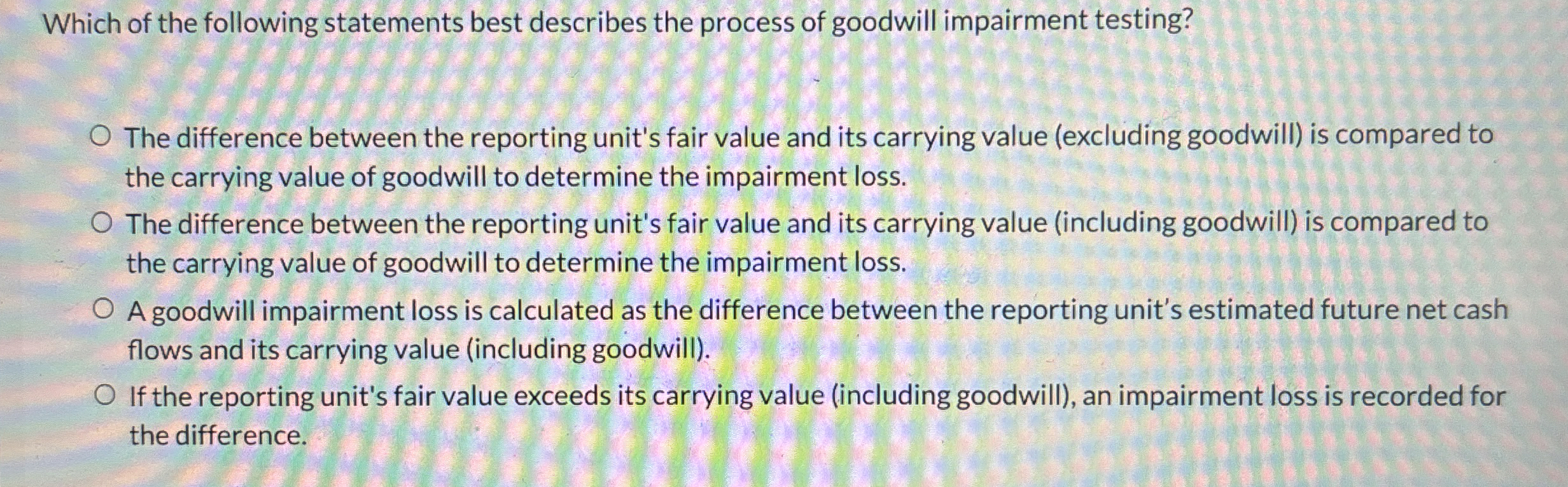 Which of the following statements best describes