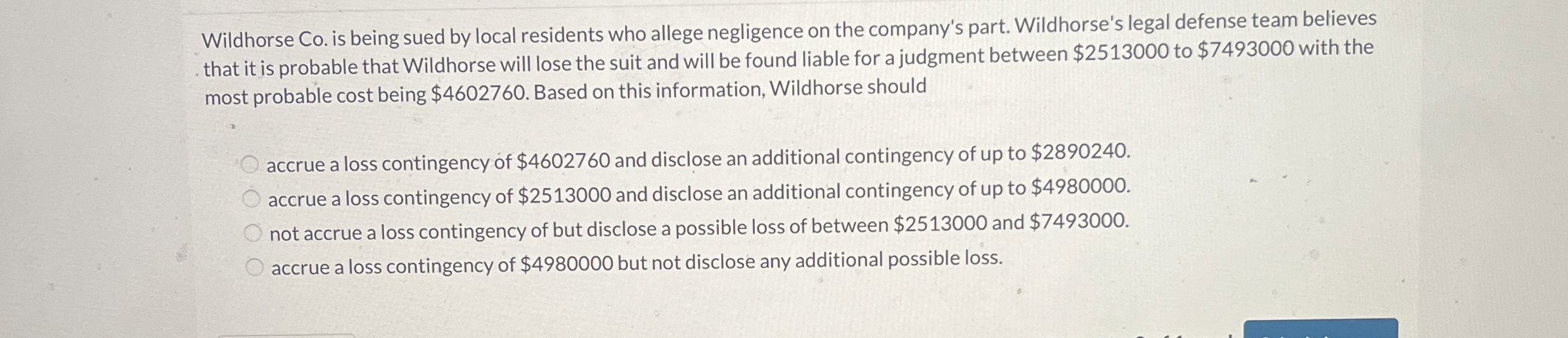 Wildhorse Co . is being sued by local residents