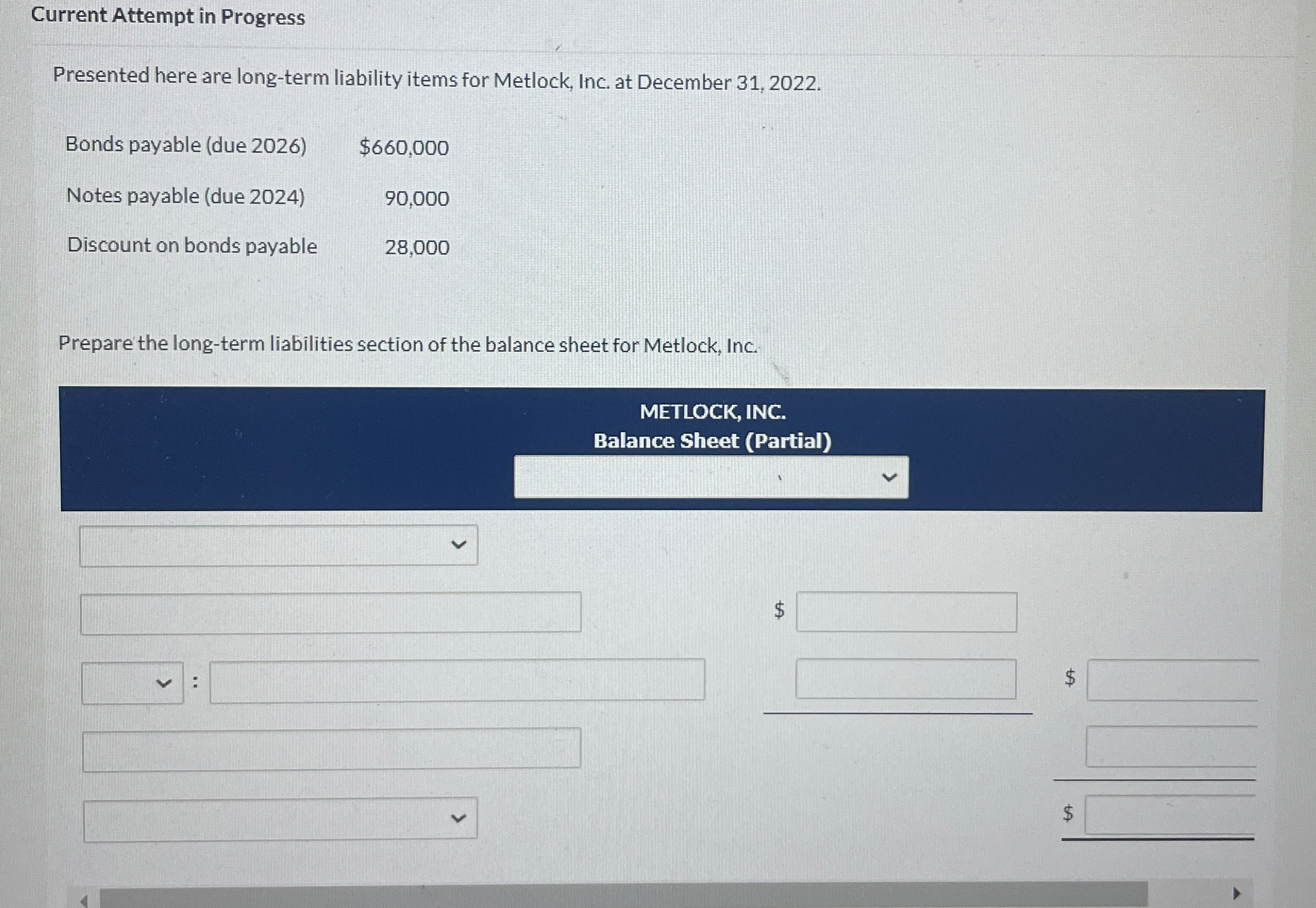 Current Attempt in Progress Presented here are