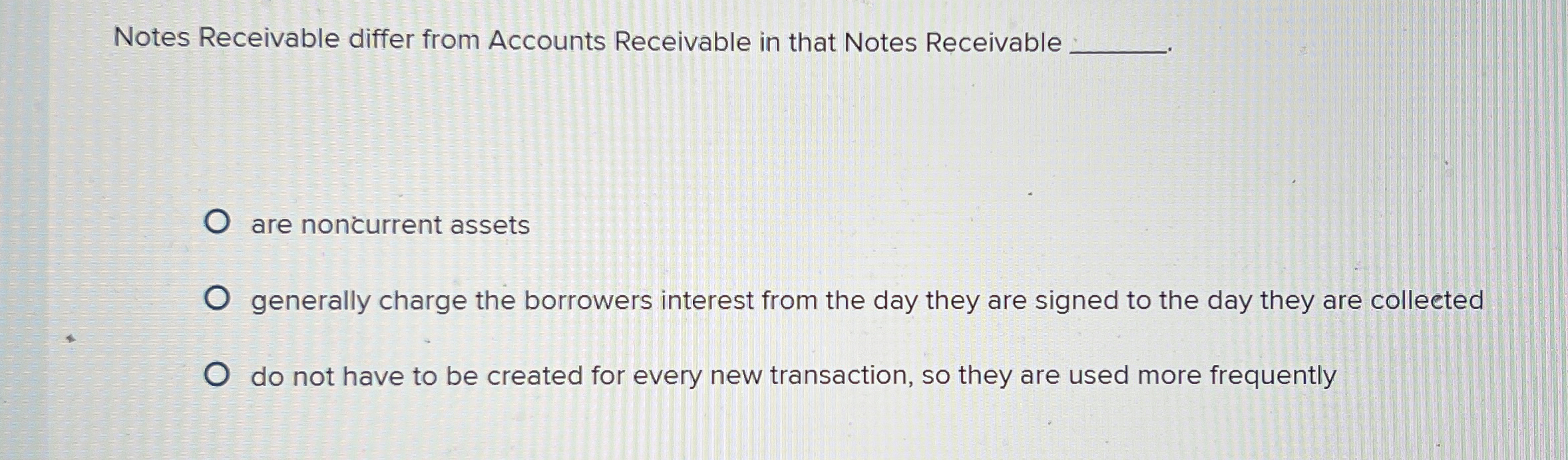 Notes Receivable differ from Accounts Receivable