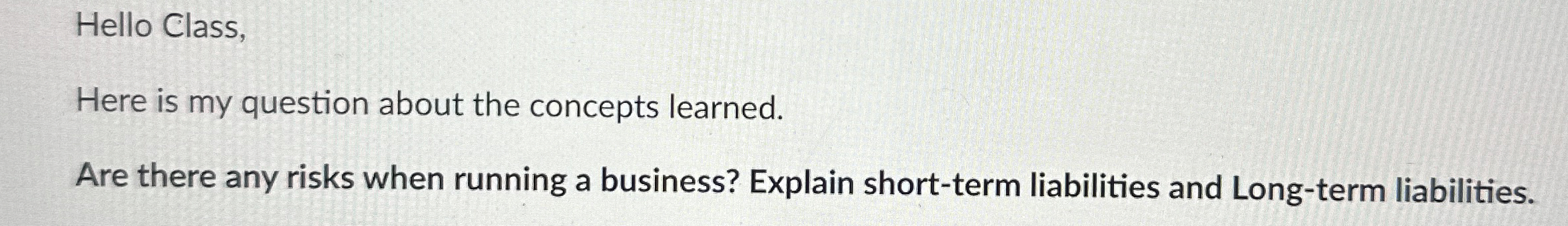 Are there any risks when running a business?