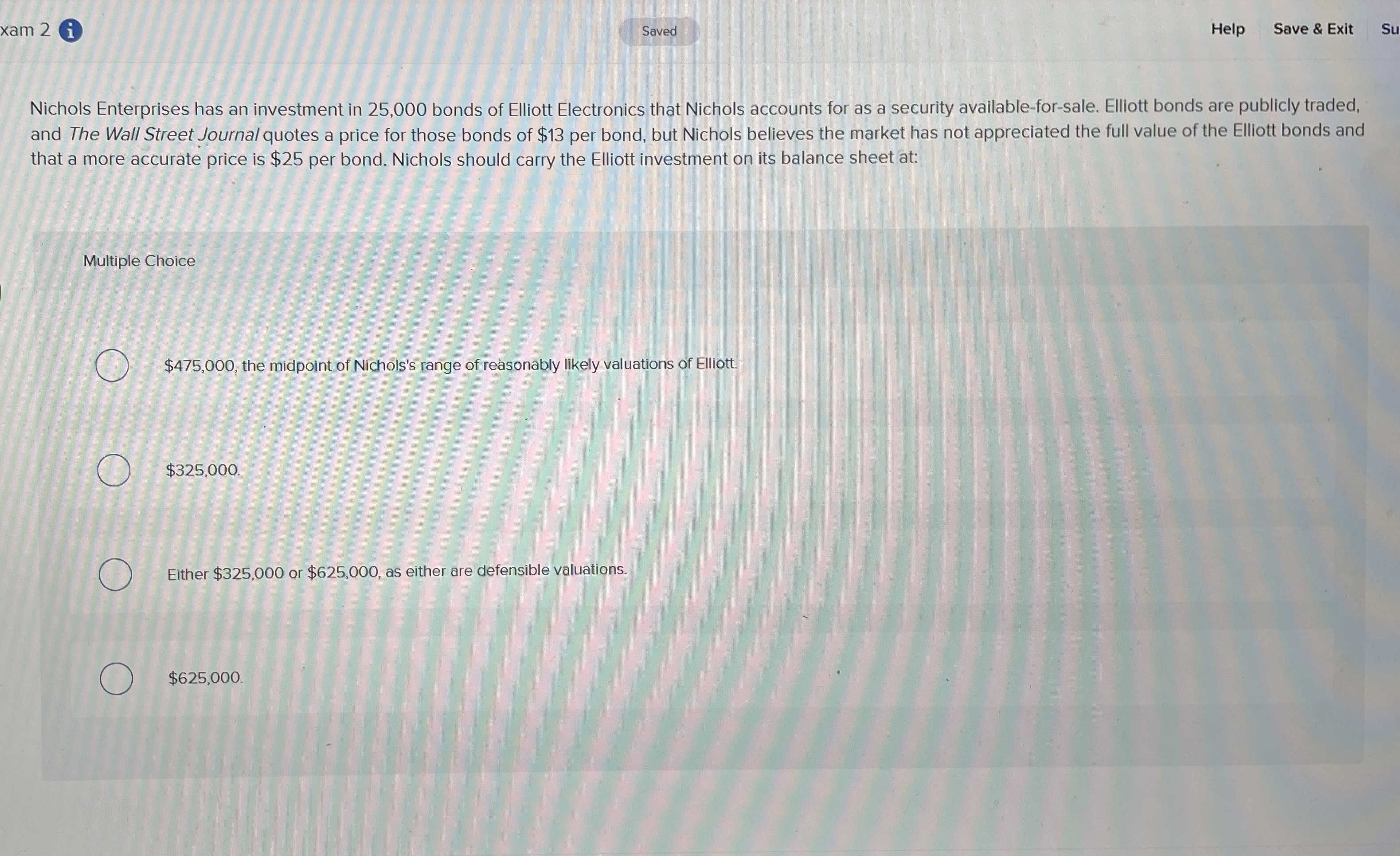 xam 2 i Help Save & Exit Su Nichols Enterprises