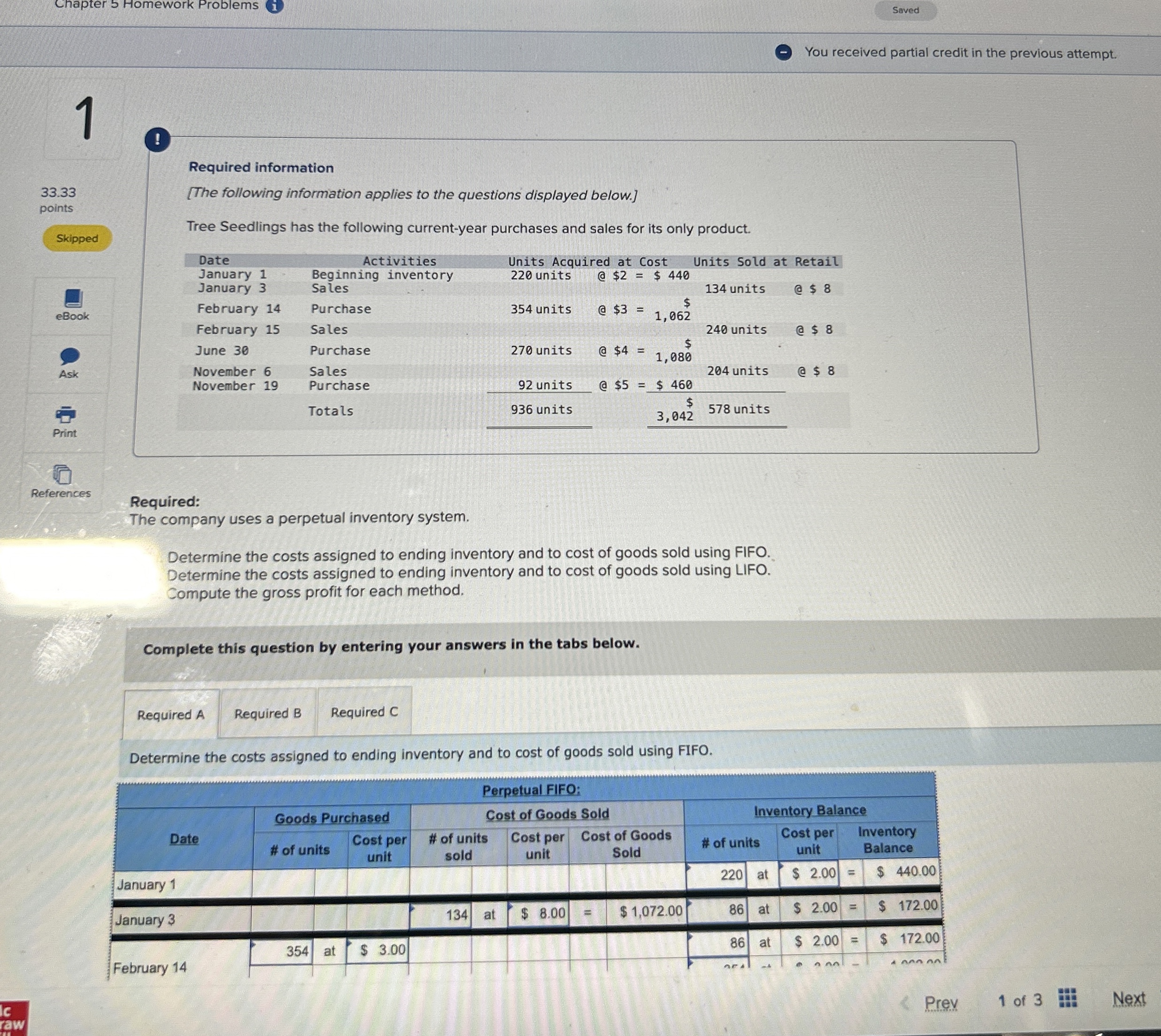 Chapter 5 Homework Problems i You received
